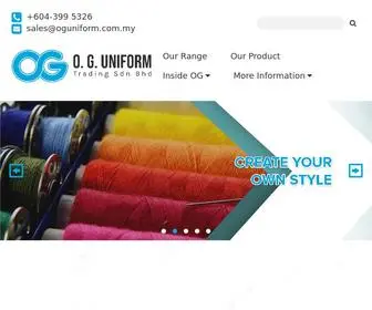 Oguniform.com.my(Custom Made Uniform Manufacturer Penang) Screenshot