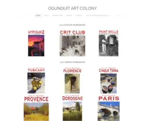 Ogunquitartcolony.com(OGUNQUIT ART COLONY) Screenshot