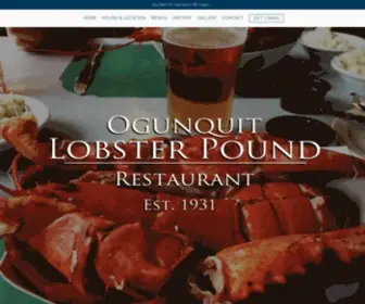 Ogunquitlobsterpound.com(Ogunquit Lobster Pound) Screenshot