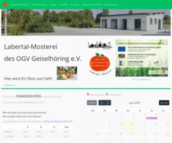 OGV-Geiselhoering.de(OGV Geiselhöring e.V) Screenshot