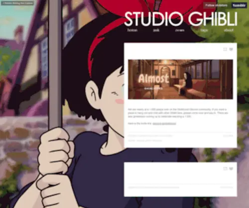 OH-Totoro.com(Studio Ghibli) Screenshot