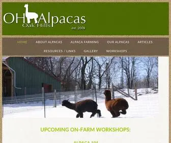 Ohalpacas.com(Oak Hills Alpacas) Screenshot