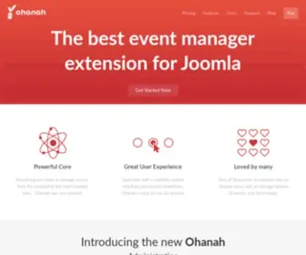 Ohanah.com(The best event manager extension for Joomla) Screenshot
