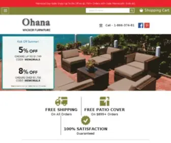 Ohanawickerfurniture.com(Ohana Wicker Furniture) Screenshot