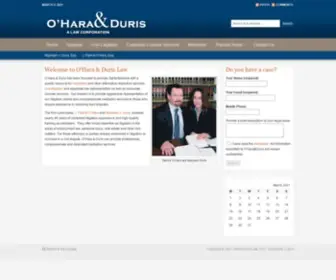 Oharadurislaw.com(The Law and Mediation offices of J) Screenshot