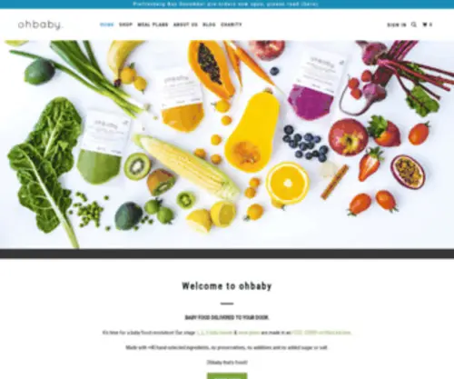 Ohbabyco.com(Baby Food) Screenshot