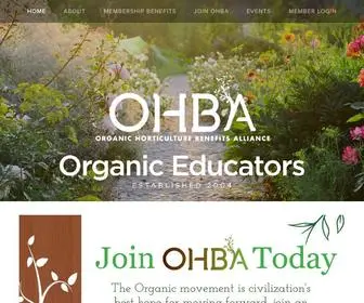 Ohbaonline.org(Organic Educators) Screenshot