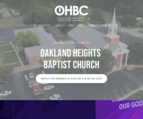 OHBC.org(Oakland Heights Baptist Church) Screenshot