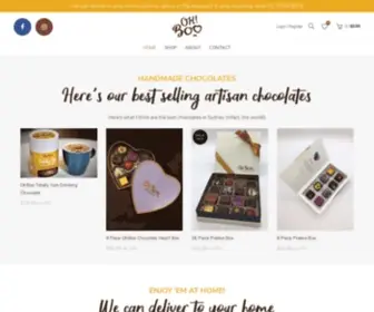 Ohboo.com.au(HAND MADE CHRISTMAS CHOCOLATE GOODIES) Screenshot