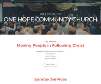 OHCC.com.au(One Hope Community Church) Screenshot