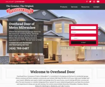 Ohdmetromilwaukee.com(Residential & Commercial Doors) Screenshot