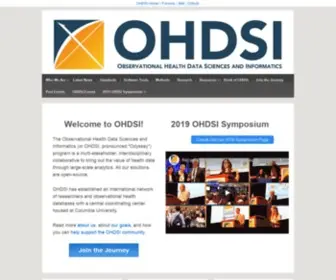 Ohdsi.org(Observational Health Data Sciences and Informatics) Screenshot