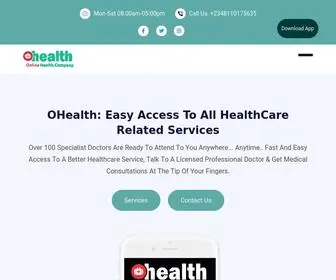 Ohealthng.com(Telehealth Medical & Healthcare) Screenshot