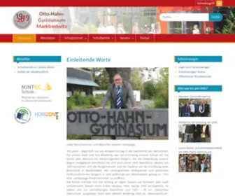 OHG-Marktredwitz.de(Otto-Hahn-Gymnasium Marktredwitz) Screenshot