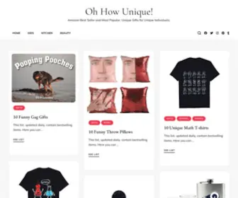 Ohhowunique.com(Ohhowunique) Screenshot