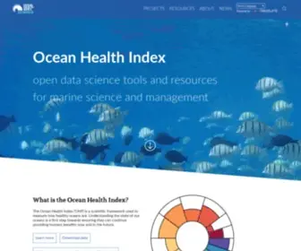 Ohi-Science.org(Ocean Health Index) Screenshot