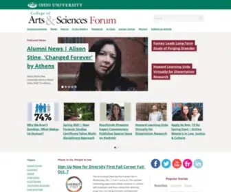 Ohio-Forum.com(Newsletter of the Ohio University College of Arts & Sciences) Screenshot