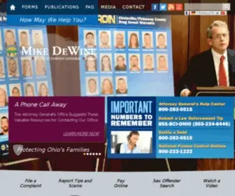 Ohioattorneygeneral.gov(Ohio Attorney General Dave Yost) Screenshot