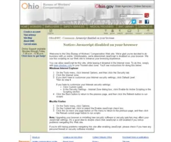 Ohiobwc.com(Ohio Bureau of Workers' Compensation) Screenshot