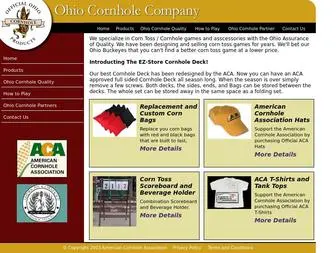 Ohiocornhole.com(Ohio Cornhole Products) Screenshot