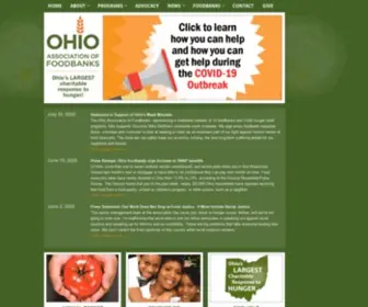 Ohiofoodbanks.org(Ohio Association of Foodbanks) Screenshot