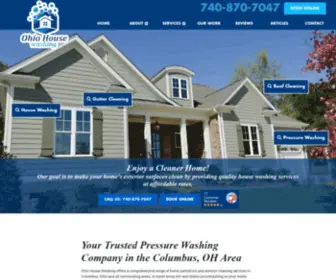 Ohiohousewashing.com(Top Pressure Washing and Roof Cleaning) Screenshot