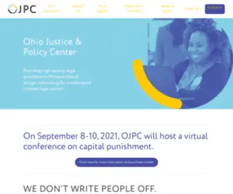 OhiojPC.org(Ohio Justice & Policy Center) Screenshot