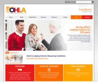 Ohiolodging.com(Ohio Hotel & Lodging Association) Screenshot