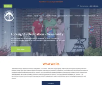 Ohiomasonichomefoundation.org(The goal of the Ohio Masonic Home Foundation) Screenshot