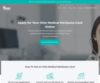 OhiommjCarddoctor.com(Apply for a Medical Marijuana Card in Ohio) Screenshot