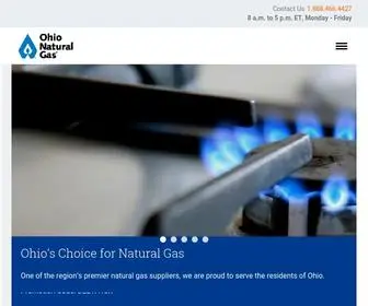 Ohionaturalgas.com(Ohio Natural Gas®) Screenshot