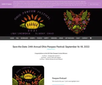 Ohiopawpawfest.com(The 23rd Annual Ohio Pawpaw Festival) Screenshot