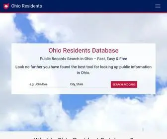 Ohioresidentdatabase.com(Ohio Residents Database) Screenshot