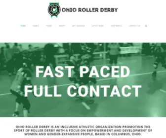 Ohiorollerderby.com(Flat Track Roller Derby in Columbus) Screenshot