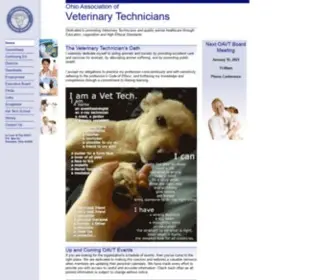 Ohiorvt.org(Ohio Association of Veterinary Technicians) Screenshot