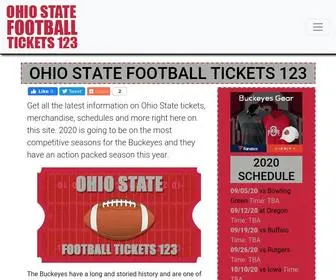 Ohiostatefootballtickets123.com(Ohio State Football Tickets 123) Screenshot