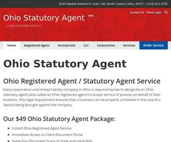 Ohiostatutoryagent.com(Ohio Statutory Agent) Screenshot