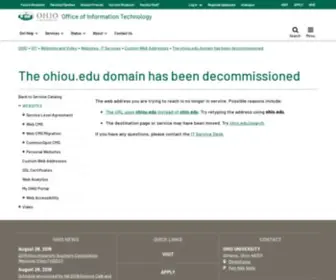 Ohiou.edu(Ohio University) Screenshot