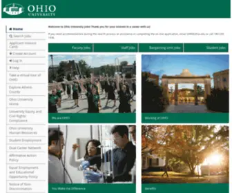 Ohiouniversityjobs.com(Ohio University) Screenshot