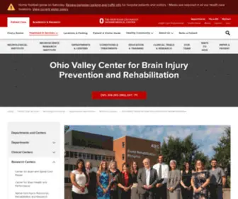 Ohiovalley.org(Ohio Valley Center I Ohio State Brain Injury Prevention & Rehabilitation) Screenshot