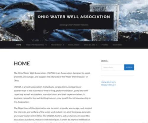 Ohiowaterwell.org(Ohio Water Well Association) Screenshot