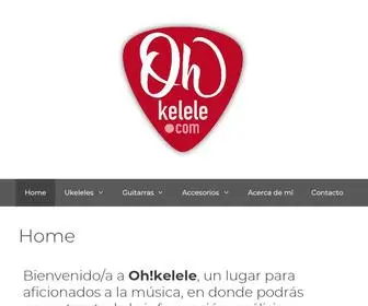 Ohkelele.com(El hogar del ukelele y otros instrumentos musicales) Screenshot