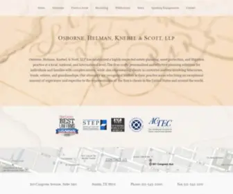 Ohkslaw.com(Austin, Texas Estate Planning Lawyers) Screenshot