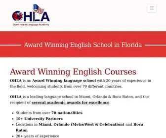 Ohla.com(OHLA Schools Award Winning English Programs USA) Screenshot