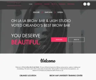 Ohlalabrowbar.com(Voted Best Brow Bar) Screenshot