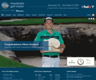 Ohlclassic.com(Mayakoba Golf Classic) Screenshot