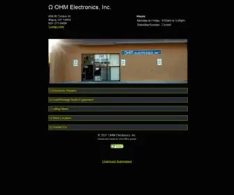 Ohmelectronicsinc.com(OHM Electronics) Screenshot