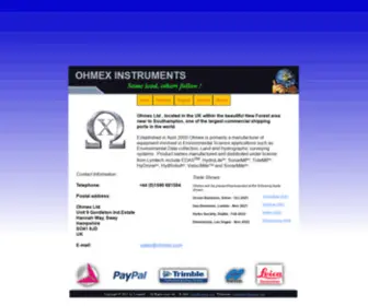 Ohmex.co.uk(OHMEX) Screenshot