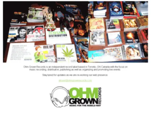 OhmGrownrecords.com(Ohm grown records) Screenshot