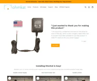 Ohmkat.com(OhmKat Power Supplies and Smart Home Accessories) Screenshot